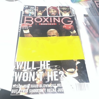 Boxing Monthly Magazine january 2002 mint in sleeve