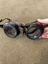 Norton USA Type B Safety Goggles Extra Dark Lenses Industrial Steampunk (TD)