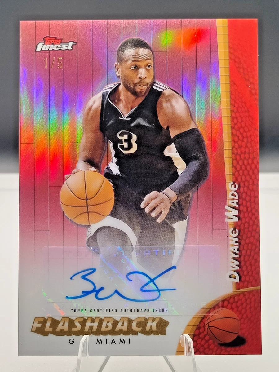 Topps Dwyane Wade Basketball Autographed Sports Trading Cards