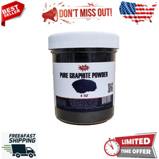 Pure Graphite Powder &ndash; 4 oz Jar (Volume), Conductive Filler for Epoxy, Lubricati