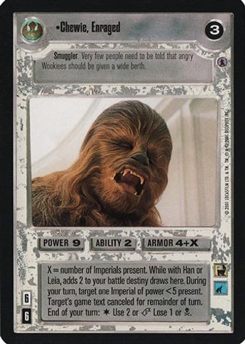 Chewie, Enraged - Reflections III - Star Wars CCG - Imagen 1 de 6