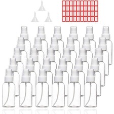 Spray Bottles, 30 Pack 30ml 1oz Clear Empty Fine Mist Plastic Mini Travel Bot...