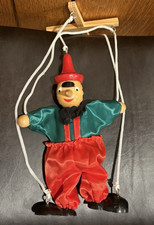 Italian Wooden Pinocchio Marionette Puppet with Strings