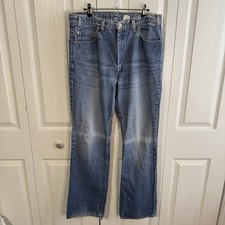 Levi  s Red Tab 517 Bootcut Faded Blue Jeans Tag Size 36 X 34 VTG Grunge