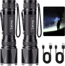 Suptruck Voltguard X95 Tactical Flashlight, 2 PCS Flashlights High Lumens, wi...
