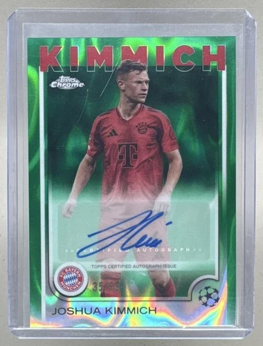 Joshua Kimmich 2024 Topps Chrome UEFA #CA-JK Green Lava Refractor Auto /99