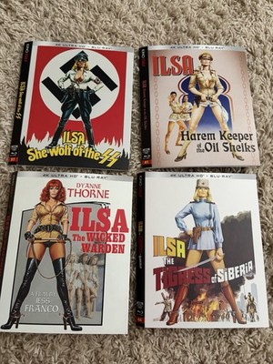 ILSA Kino Slipcover ONLY 4K Collection She-Wolf Harem Set Lot- No Discs/Cases