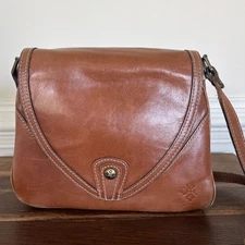 PATRICIA NASH PURSE CROSSBODY BAG SHOULDER Brown leather HERITAGE ALIMENA + Bag