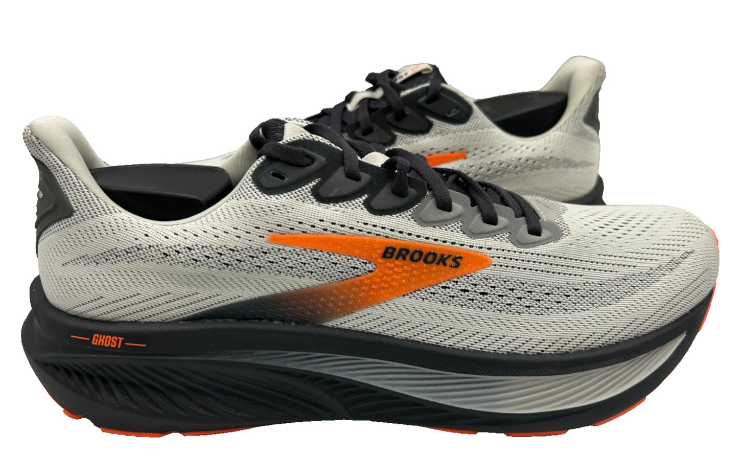 Brooks Men's Ghost 16 Lace Up Running Athletic Shoes Navy/Gr