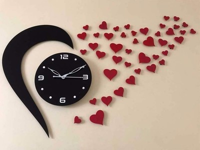 PaGlob Analog 25 cm X 25 cm Wall Clock (Black, Without Glass, Standard)