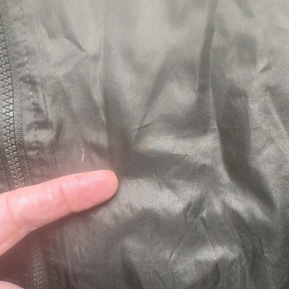 Boy Scouts of America Olive Green Hooded Windbreaker Jacket Adult Medium - Image 4 of 4