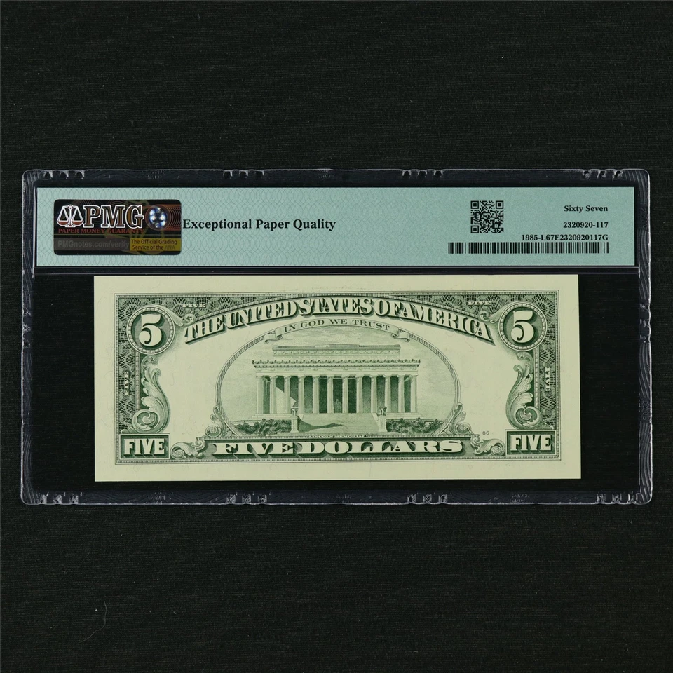 1995 FRN San Francisco 5 Dollars Fr#1985-L PMG 67 EPQ Superb Gem UNC - Image 2 of 4