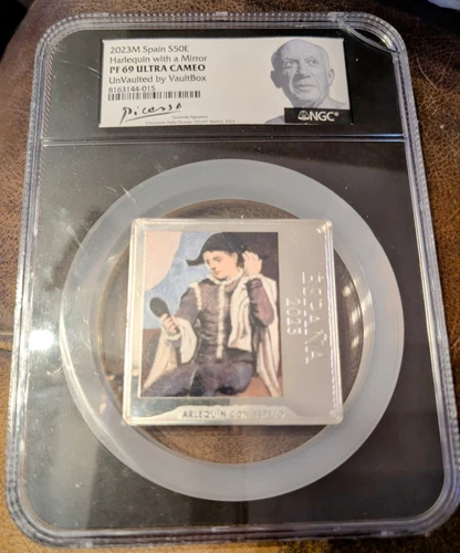 2023M Spain S$50E Harlequin With Mirror PF 70 Ultra Cameo NGC By Vaultbox