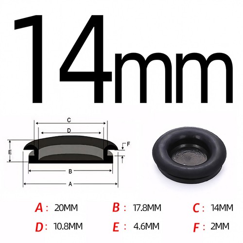 Blanking Grommets Rubber Grommet Closed Gromet Blind Plug Bung Bungs 14mm~150mm - Picture 19 of 38