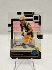 2022 Panini Clearly Donruss Christian Watson RATED ROOKIE Autograph RC #69