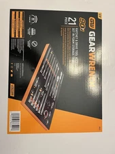 Gear wrench 90 T 21 piece ratchet and drive tool accessory set in foam storage 