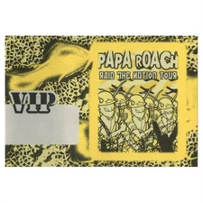 Papa Roach 2001 Raid the Nation Concert Tour VIP Backstage Pass