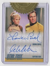 William Shatner/Louise Sorel STAR TREK TOS Captain’s Collection Dual Autograph
