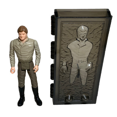Vintage Star Wars Figur Han Solo + Carbonite Last 17 POTF Kenner Palitoy 1984