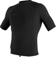 NUEVO CON ETIQUETAS XXL Hombres O'Neill Reactor-2 1 mm Manga Corta Pullover Traje de neopreno Top Negro AB914