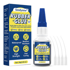 30G Rubber Adhesive, Black Rubber Glue, Extra Strong Waterproof, Instant Adhesiv