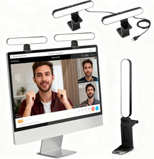 Video Conference Lighting, LED Streaming Light for Video Calls, Webcam Light wit
