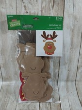 New 12 Reindeer Foam Kit Kids Craft Christmas Rudolph Santa Holiday School Party