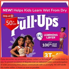 Pull-Ups Girls' Learning Designs Training Pants-Size 3T-4T-66ct: Elastic Stretch