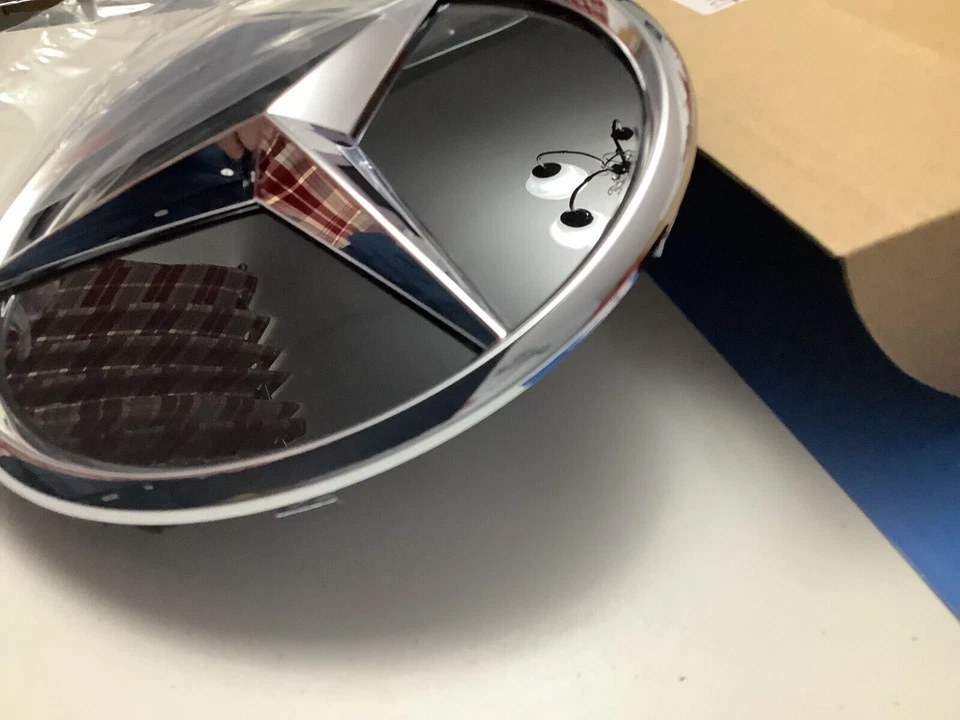 Mercedes- Benz Emblem Chrome Raised Grill Star W206 C-Class C200 C300 2021 -2023 - Image 2 of 3