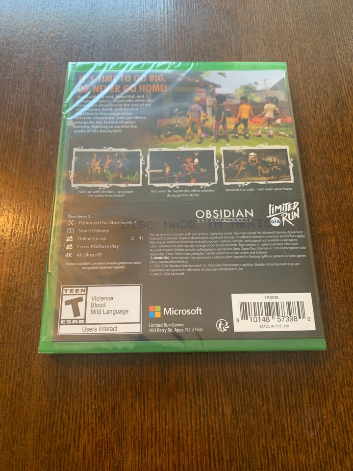 Limited Run #18 Grounded Fully Yoked Edition Xbox One Series X Brand New Sealed - Image 2 of 4