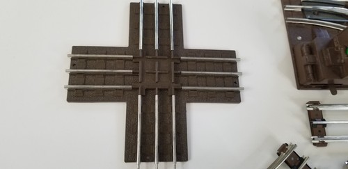 LIONEL O gauge 37 PCS. VINTAGE 072 RADIUS CURVED/STRAIGHT RIGHT TURN X CROSSING - Picture 6 of 8