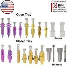 US Dental Nobel Active Open Close Tray NP/RP Impression Transfer Coping Analog