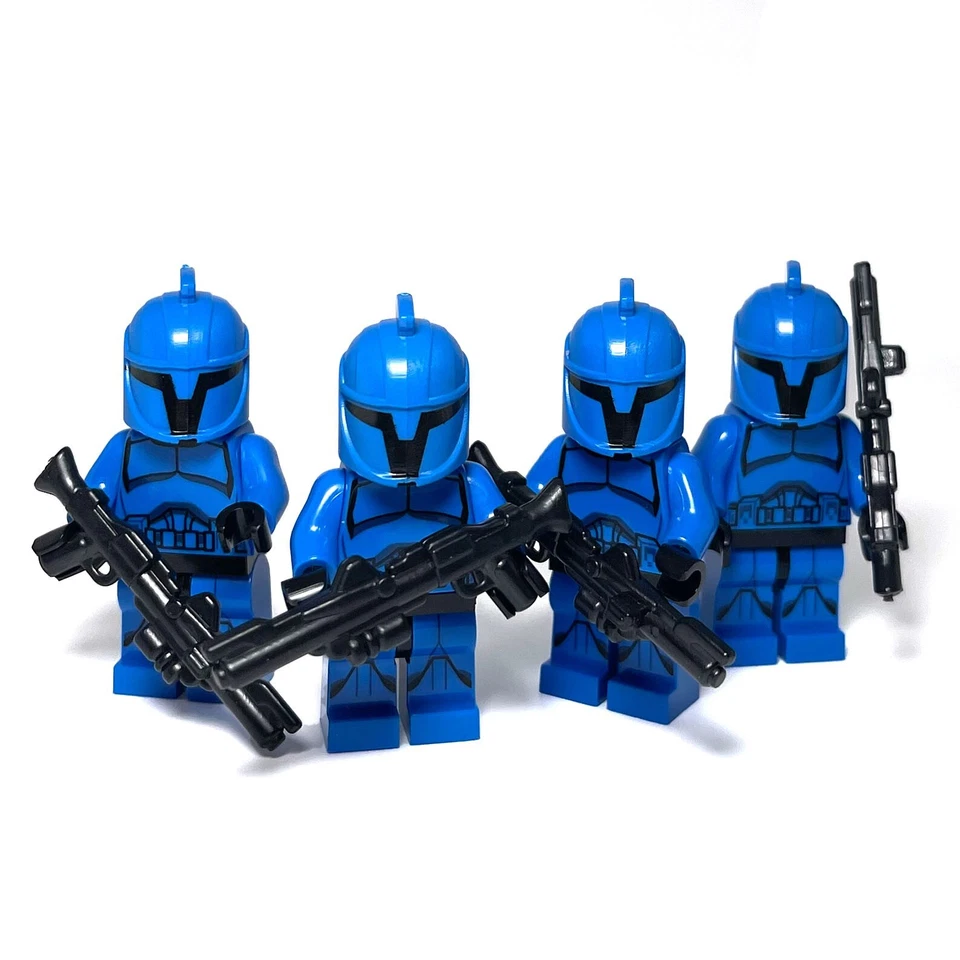 LEGO Senate Guard Palpatine Blue Warriors Star Wars Clone Republic Custom Minifigures