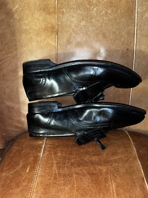 Florsheim Brinson Kiltie Tassel Loafers Sz 9.5 D Wingtip Black Leather Shoes Florsheim loafers brinson shoes - Gem main image 4