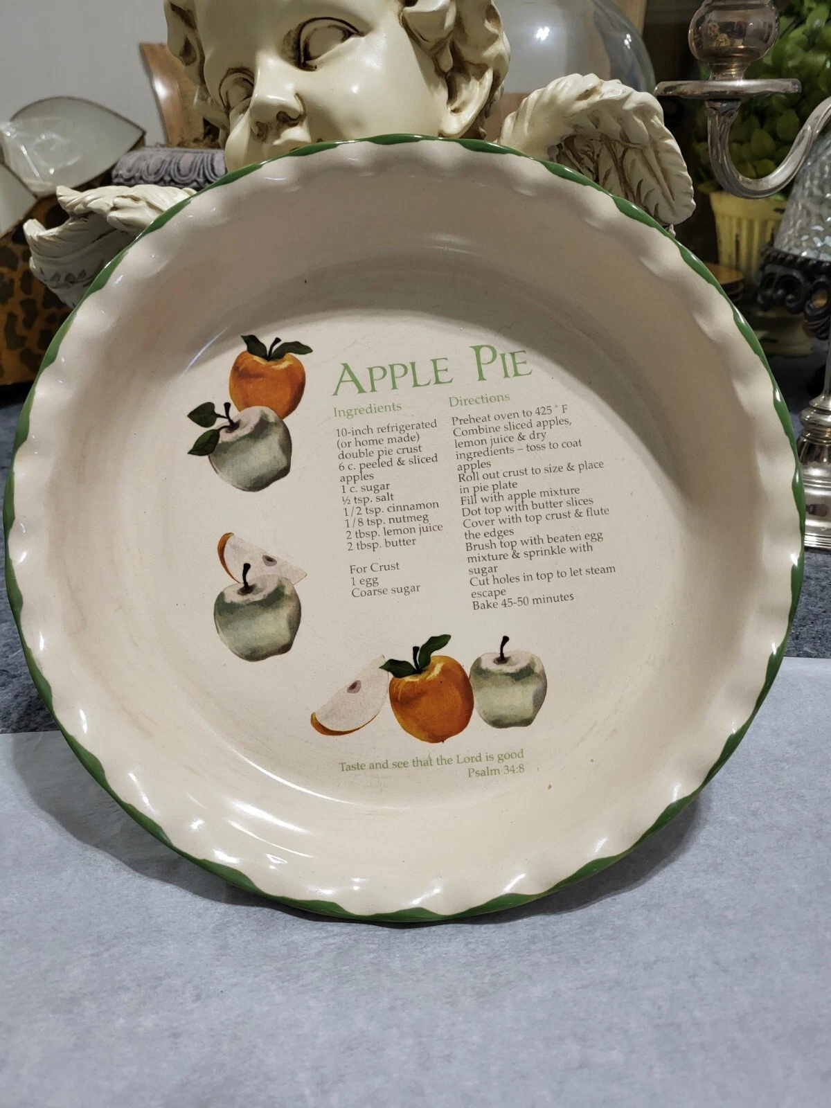 Dei Deep Dish Apple Pie Cooking Dish 10"