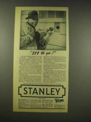 #ad #ad 1944 Stanley Electric Drill Tool Ad 399 to Go $19.99
