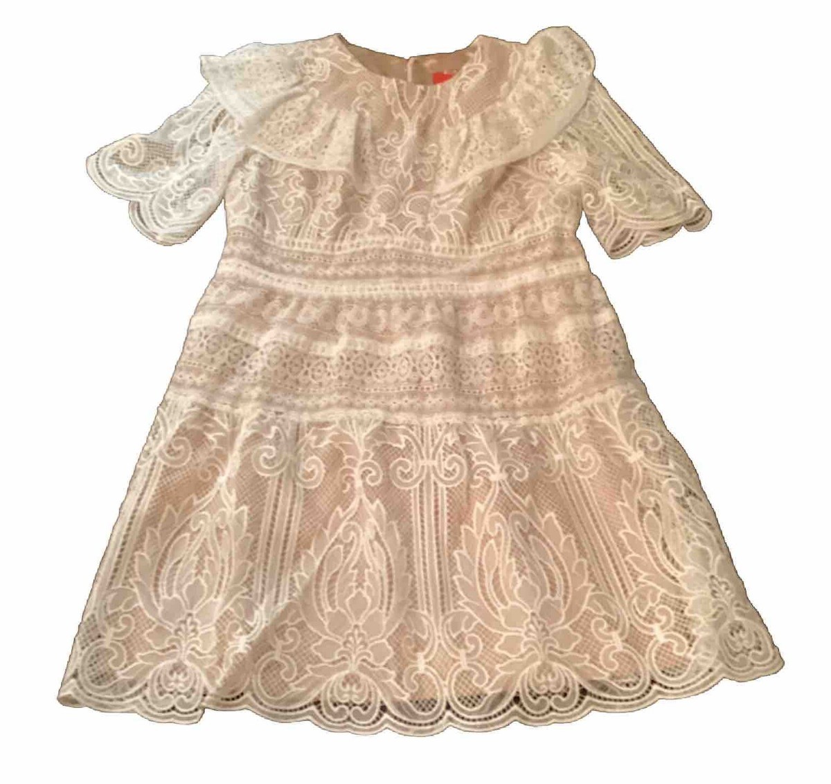 chinese dress ladies The Katherine Dress in White Chantilly Lace 0 / White Chantilly Lace