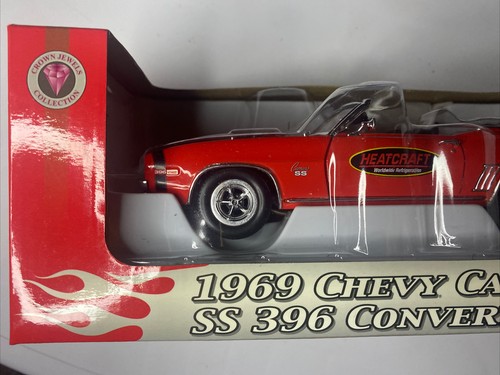 Heatcraft 1969 Chevy Camaro SS 396 CONVERTIBLE 1/24 NIB Crown Jewels Collection - Picture 6 of 9