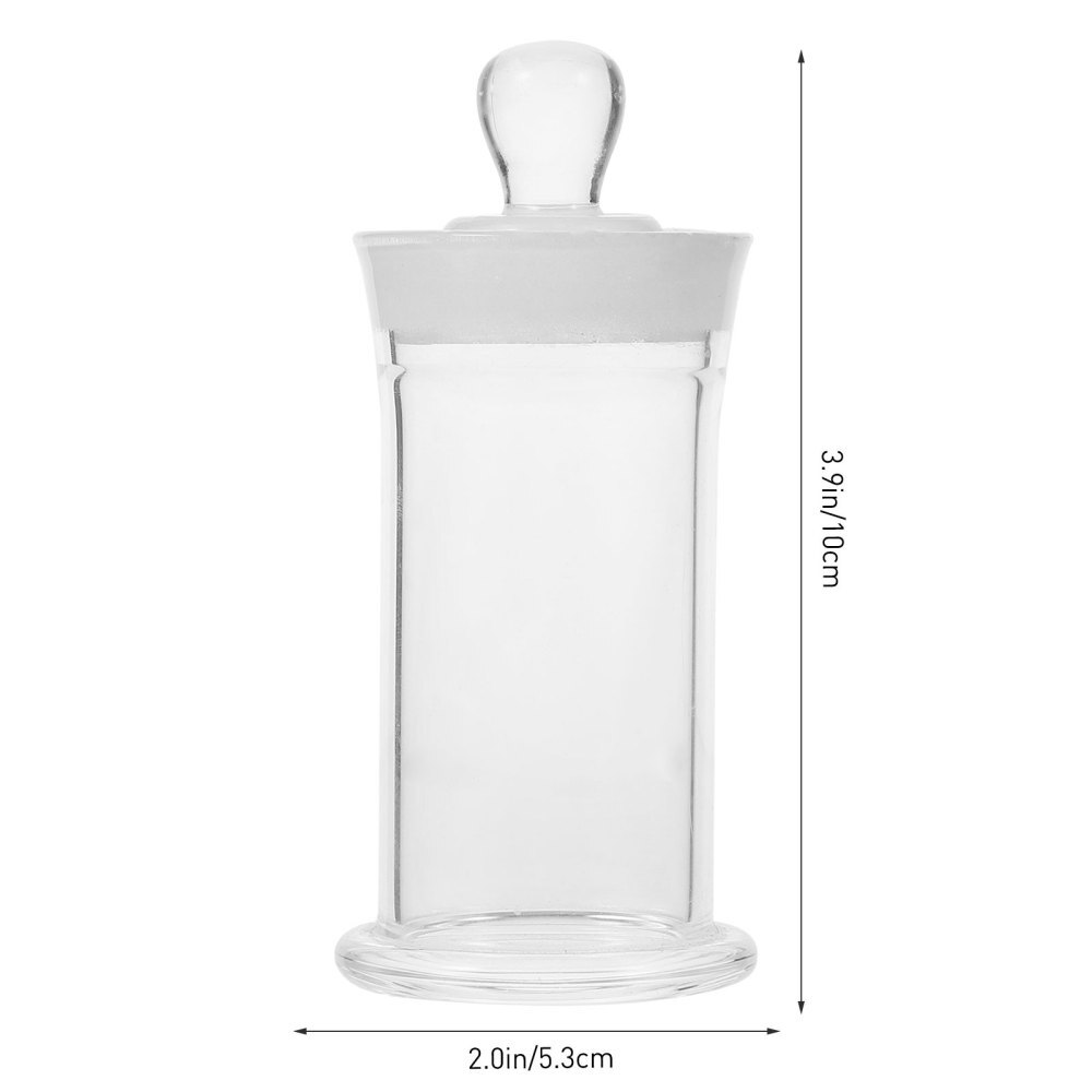 2 Count Clear Laboratory Bottle Sample Vial Jar Specimen Storage Glass