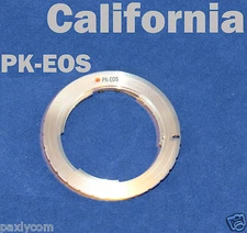 Pentax PK K Lens to Canon EOS EF Mount Adapter Ring 50D 600D 1000D 1100D 550D 7D