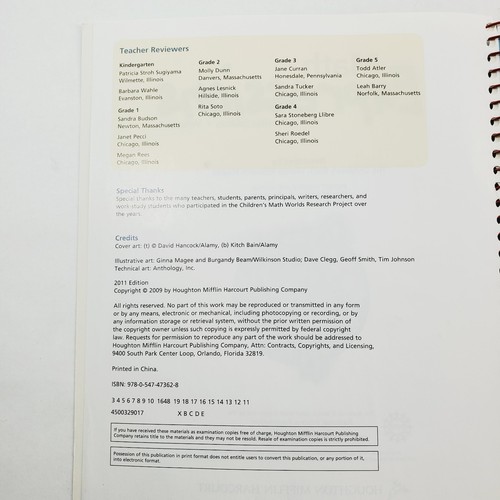 Math Expressions Level 1 Teacher Editions Volumes 1 and 2 Homeschooling - 第 3/11 張圖片