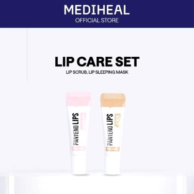 2 PCS MEDIHEAL LIP CARE SET ( LIP SCRUB & SLEEPING MASK) - FREE SHIPPING
