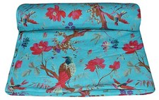 5 Yard Hand Block Print Handmade Cotton Indian Natural Sanganeri Print Fabric.