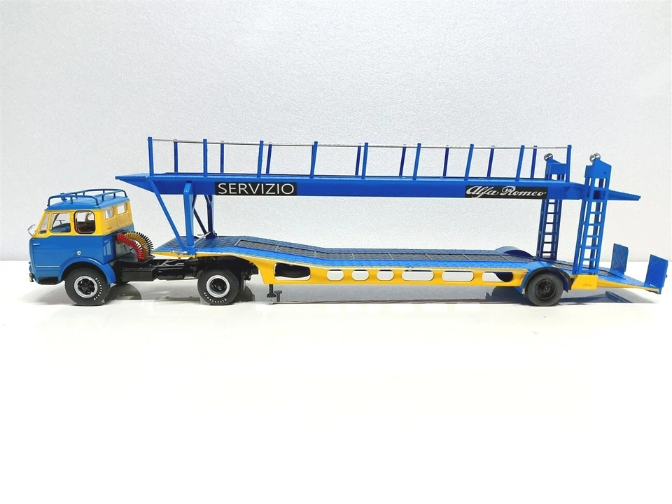 Camion Bisarca Alfa Romeo Mille del 1958 Servizio Alfa Romeo - 1/43 Artigianale - Immagine 4 di 4