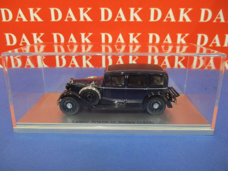 1/43 Modellino Auto Lancia Artena III Series 1933 Blue Black by Kess - Immagine 4 di 4