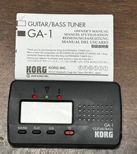 Korg GA-1 Solo Guitar Bass Tuner w/ Instructions