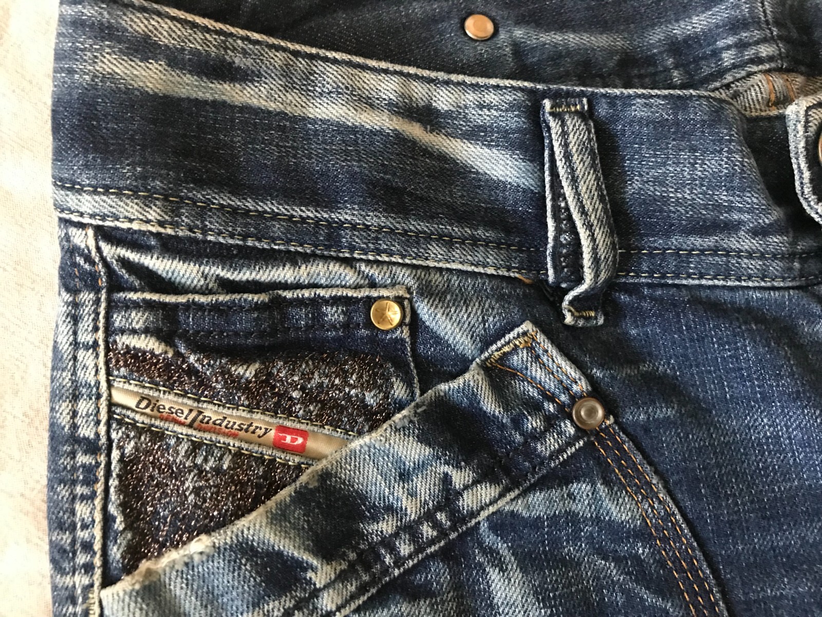 DIESEL INDUSTRY WOMEN'S JEANS RECKFLY 27x34 WASH 0089P image 3