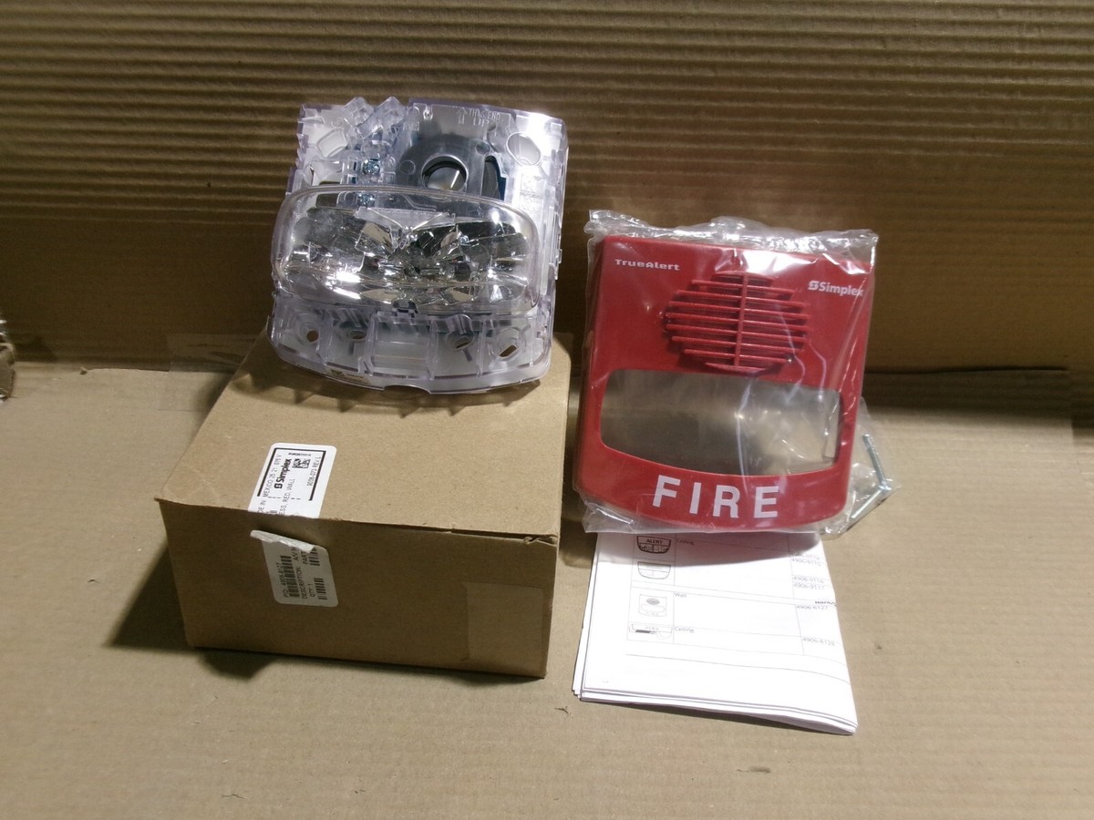Simplex 4906-9127 Segnalatore Acustico E Visivo Stroboscopico Per Allarme Antincendio - Usato