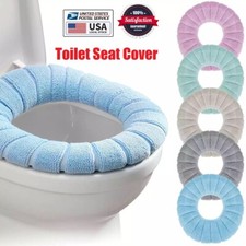 Washable Soft Bathroom Toilet Seat Cover Pad Cushion Closestool Warmer Cover Mat
