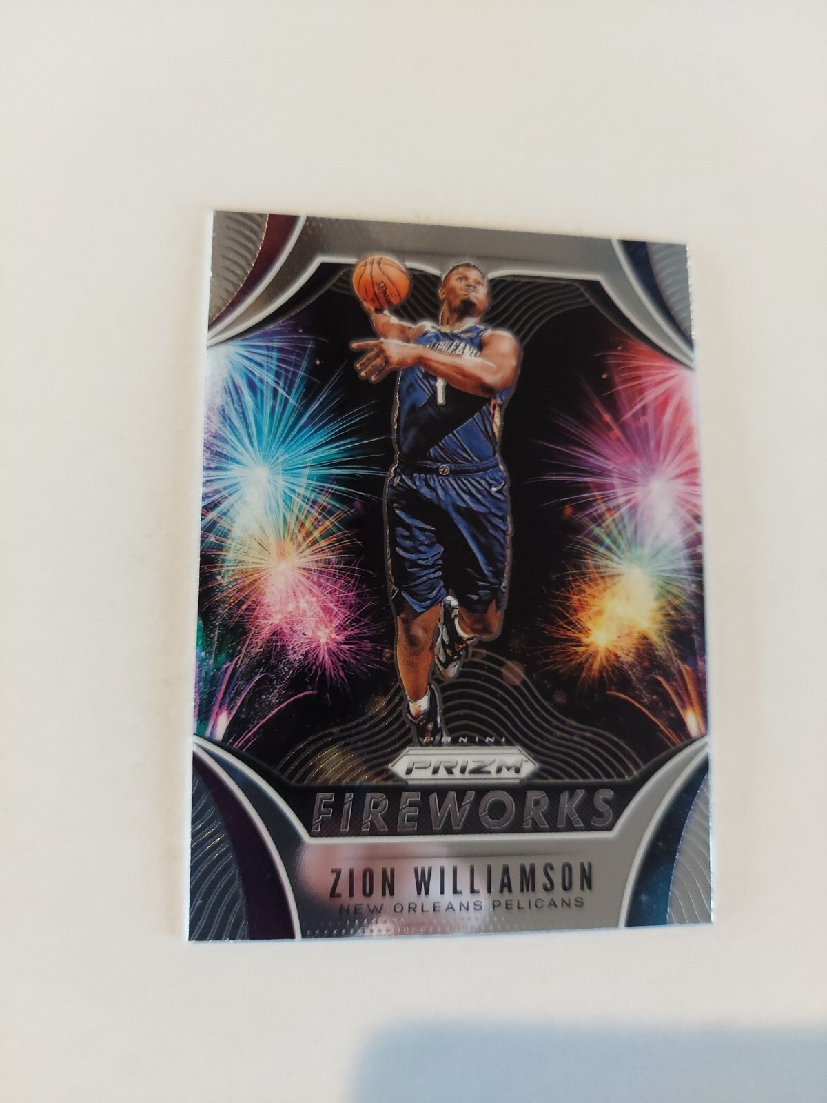 2019-20 ZION WILLIAMSON Panini Prizm Fireworks Insert RC Rookie Pelicans SP